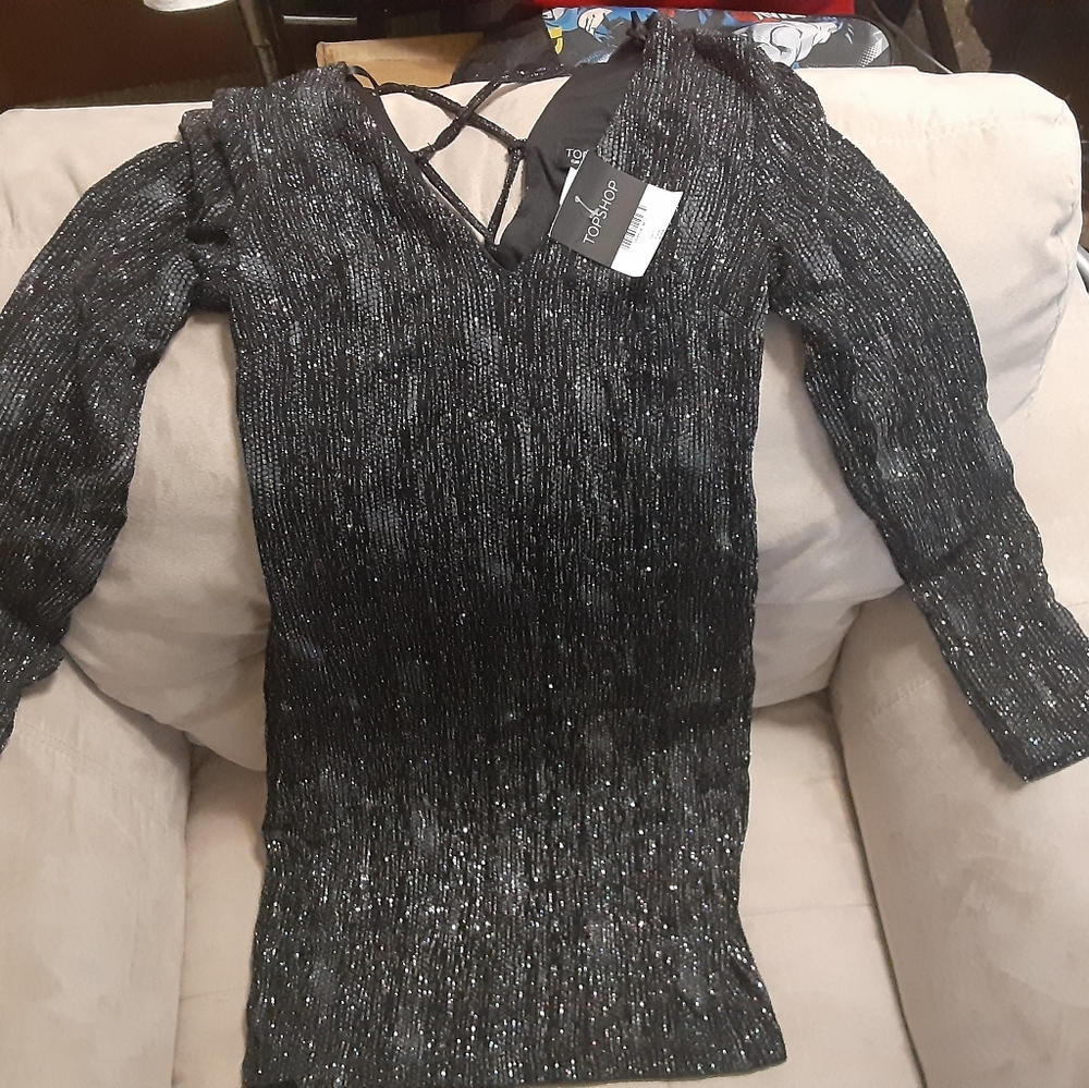 TopShop long sleeve mini dress